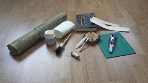 Some of the tools and materials I used for The Lost World